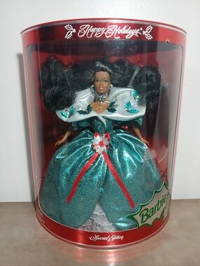 Happy Holidays Barbie African American 1995 Special Edition #14124